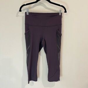NWOT Lululemon Mid-Rise Mesh Crop Leggings